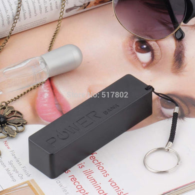 Mobile Power Bank Key Chain USB 18650 Flat Top Battery Charger for iPhone HTC Samsung MP3