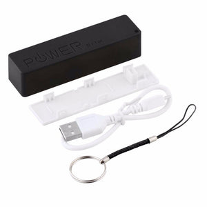 Power Bank Key Chain USB 18650 Flat Top Battery Charger for iPhone for Samsung Mobile Phone Pad