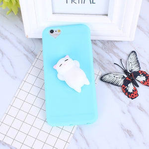 3D Squishy Cat Case For iPhone 5S 5 7 7 Plus 6 6s Plus