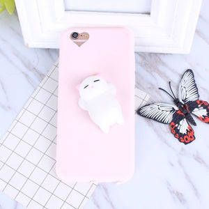 3D Squishy Cat Case For iPhone 5S 5 7 7 Plus 6 6s Plus