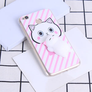 3D Cat Case  Lovely Cartoon Soft Cat Cases