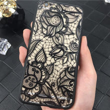 Apple iPhone 7 6 6s 5 5s SE Lace Flower Hard PC+TPU Cases Back Cover