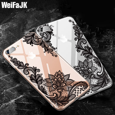 iPhone 8 7 7Plus 6 6s Cases Lace Silicone Soft Case