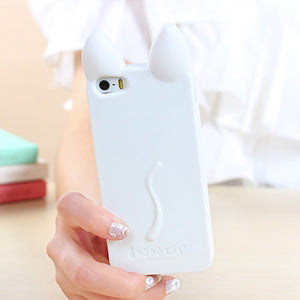 3D Mouse Ear Shape Case For iphone 7 4 4s 5 5s SE 6 6s 6 plus 8 8PLUS X