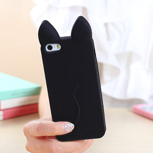 3D Mouse Ear Shape Case For iphone 7 4 4s 5 5s SE 6 6s 6 plus 8 8PLUS X