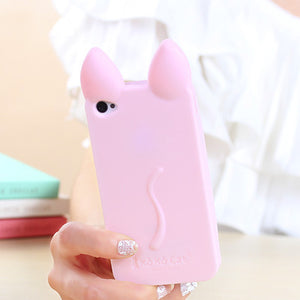 3D Mouse Ear Shape Case For iphone 7 4 4s 5 5s SE 6 6s 6 plus 8 8PLUS X