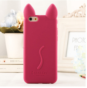 3D Mouse Ear Shape Case For iphone 7 4 4s 5 5s SE 6 6s 6 plus 8 8PLUS X