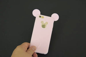 3D Mouse Ear Shape Case For iphone 7 4 4s 5 5s SE 6 6s 6 plus 8 8PLUS X