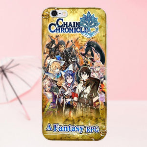 Soft Art Print Cover Case Cartoon Game Chain Chronicle For Galaxy   Prime Note 2 3 4 5 S3 S4 S5 S6 S7 S8 mini edge Plus