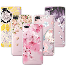 4 Max ZC520KL 3D Relief Phone Case Floral Cartoon Peach Lace Soft TPU Back Covers