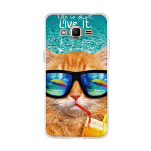 Samsung Galaxy J2 Prime G532 SM-G532F Case Cartoon 3D Relief Printing Pattern Back Cover