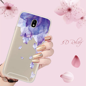 Samsung Galaxy j7 2017 5.5" Floral Cartoon Lace
