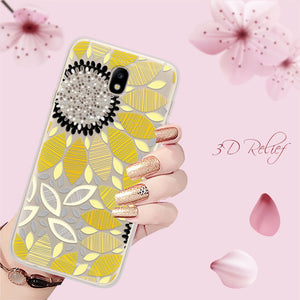 Samsung Galaxy j7 2017 5.5" Floral Cartoon Lace
