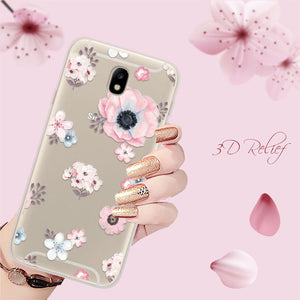 Samsung Galaxy j7 2017 5.5" Floral Cartoon Lace